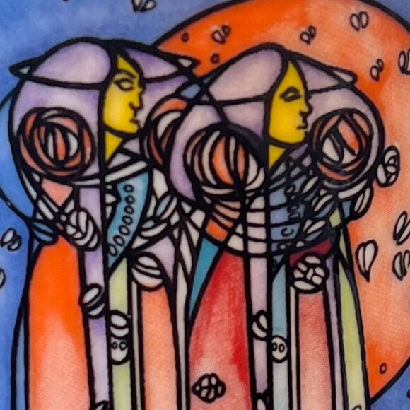 Vtg Dunoon "Mackintosh" Art Nouveau Style Cup / Mug Designed by Joanne Triner - Picture 9 of 13